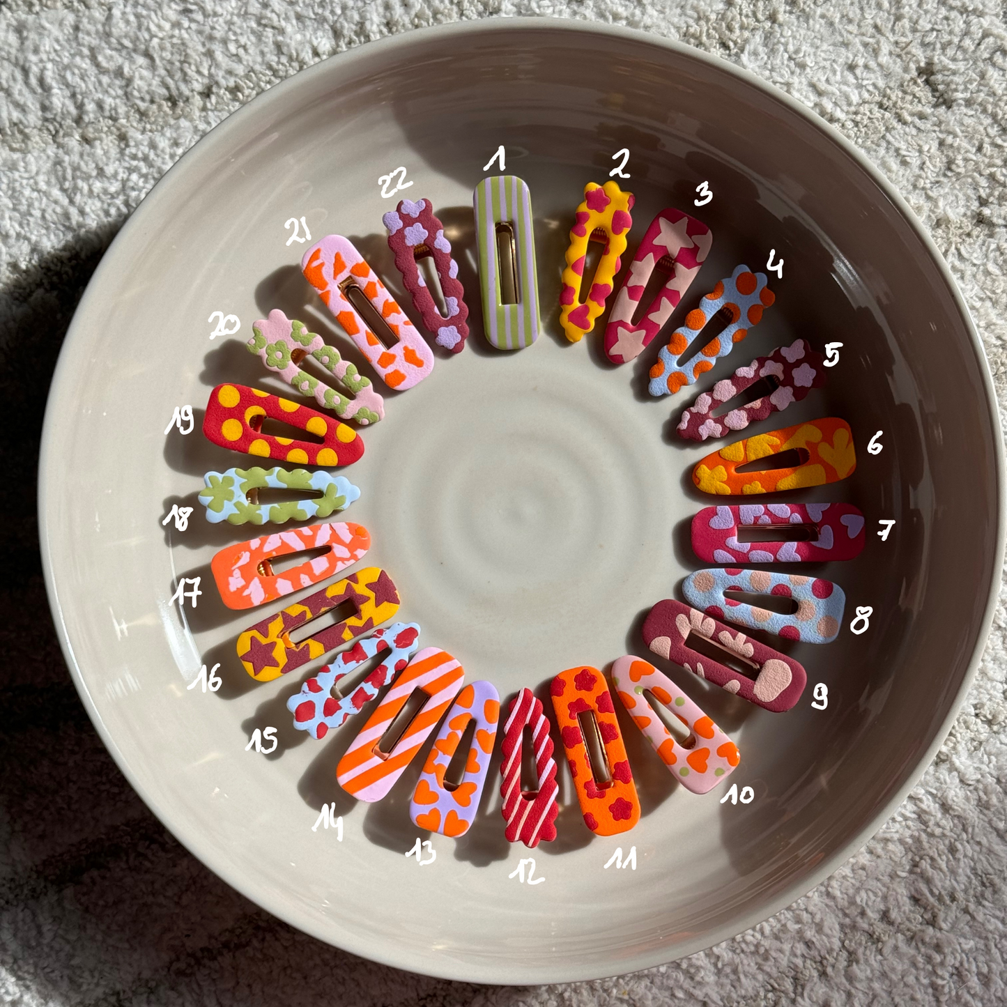 BARRETTES ARTISANALES - faites à la main
