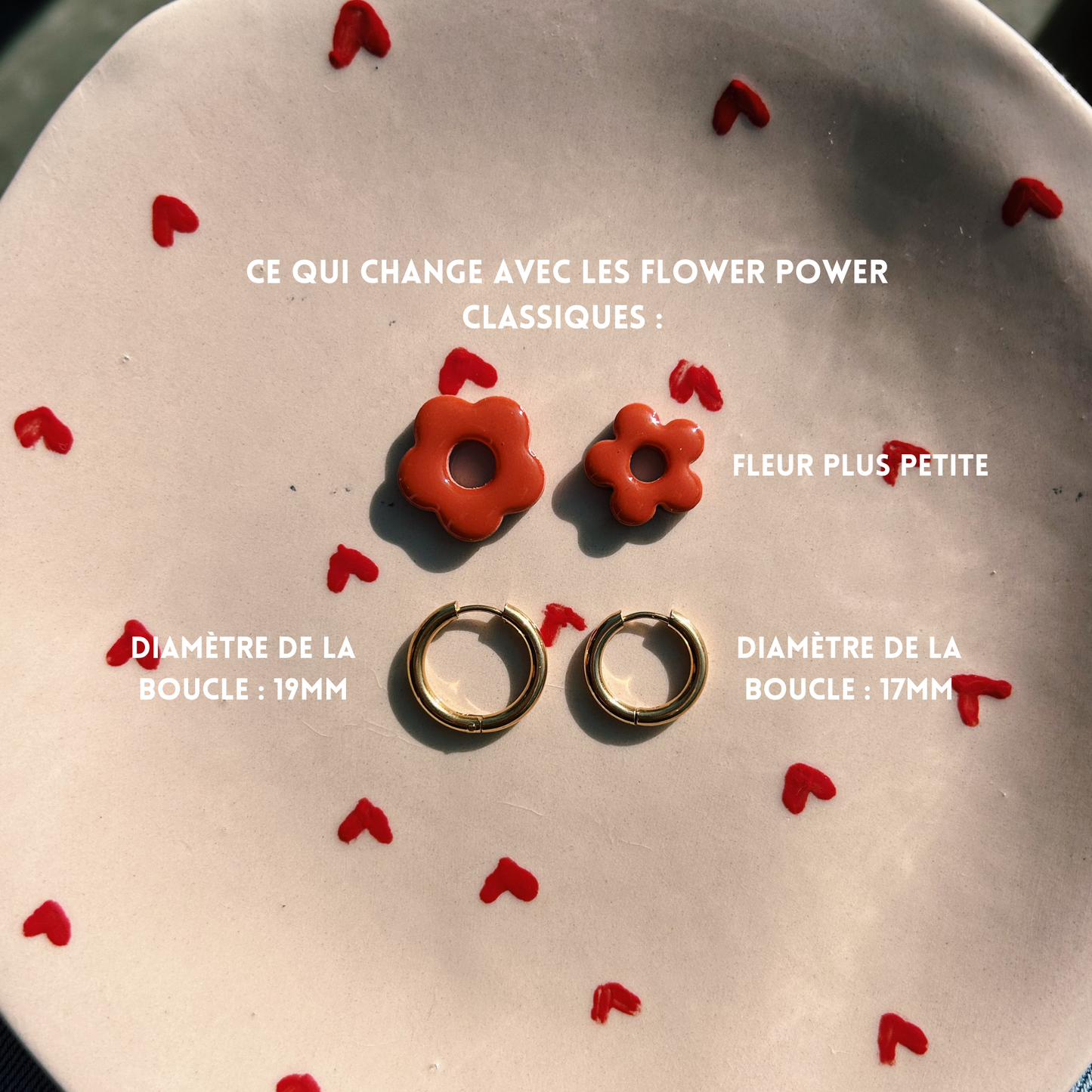 Mini boucles d’oreilles « FLOWER POWER » - HANDMADE