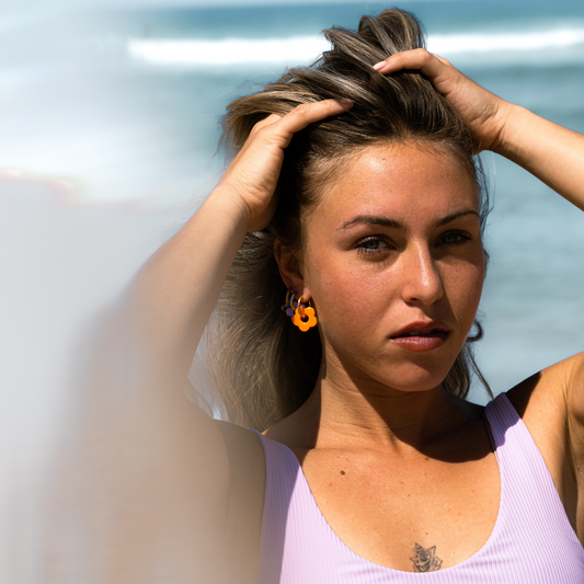 Boucles d’oreilles « FLOWER POWER » - HANDMADE - Douceurs d’été